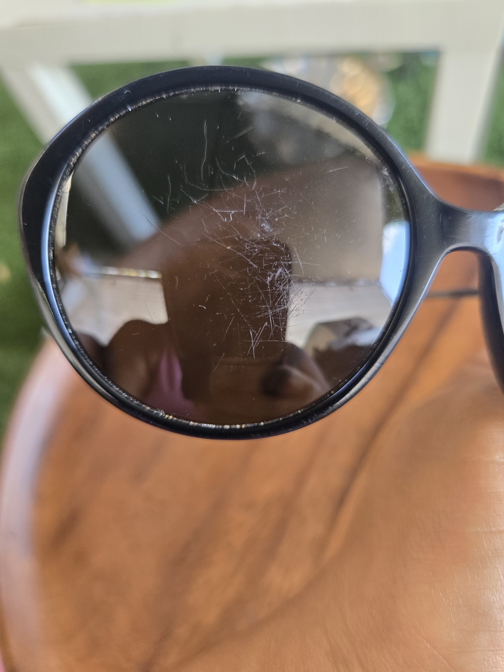 Coach HC8214 Round Black Sunglasses 56-16-140 (READ DESCRIPTION / AS-IS) - Picture 5 of 8
